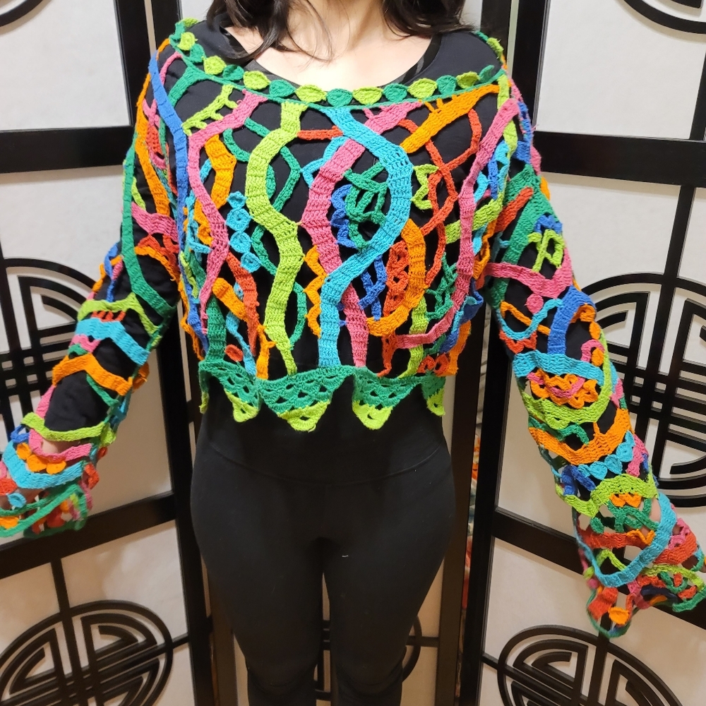 Multi Colored Sweater - image 6